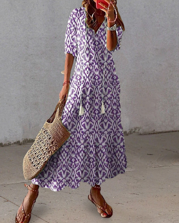 Boho Dress with Tummy Control for Women