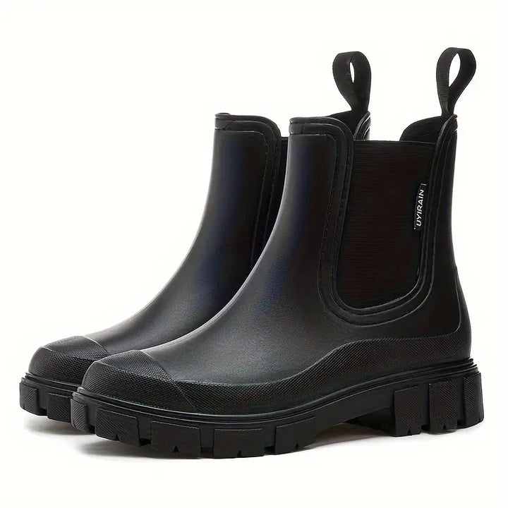 Waterproof Chelsea Boots for Women with Platform Sole