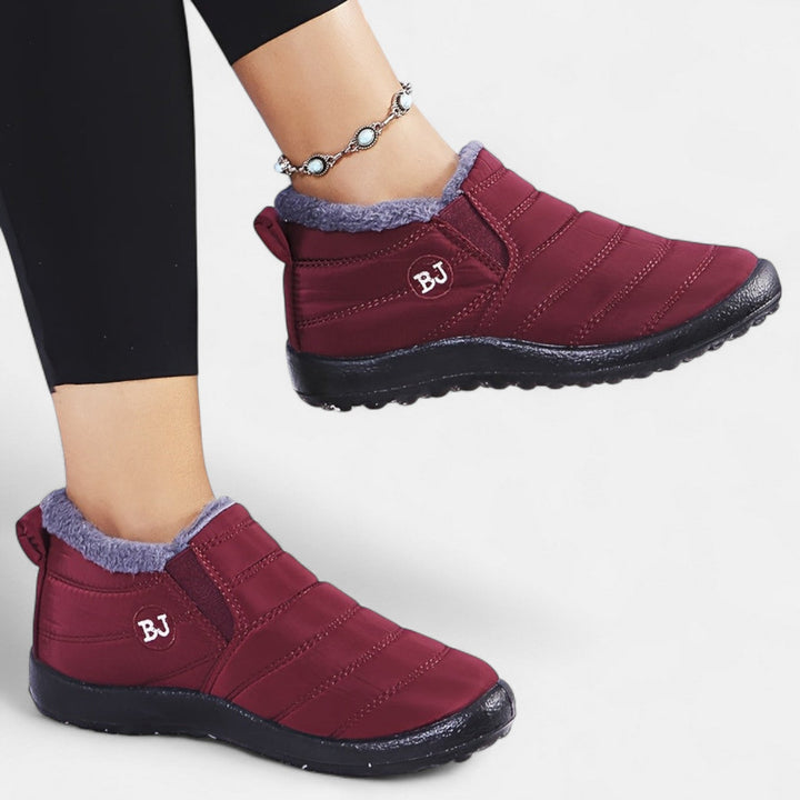 Winter Slip-On Boots for Women | Warm Comfortable Snow Boots