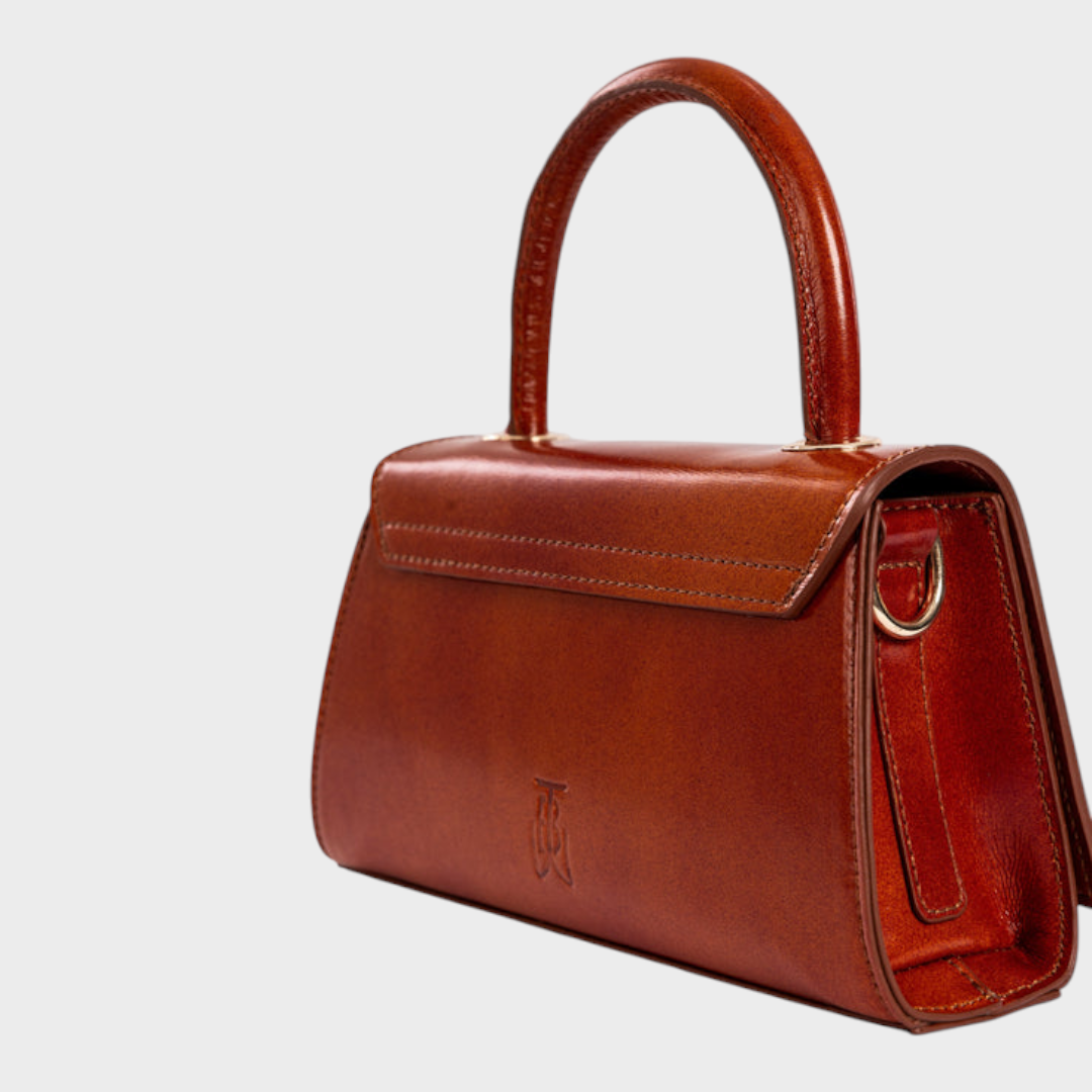 Waterfall Crossbody Bag in Sunset Amber - Vegan Leather Handbag