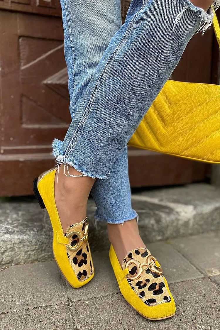 Women's Yellow Penny Loafers | Slip On Comfort Flats