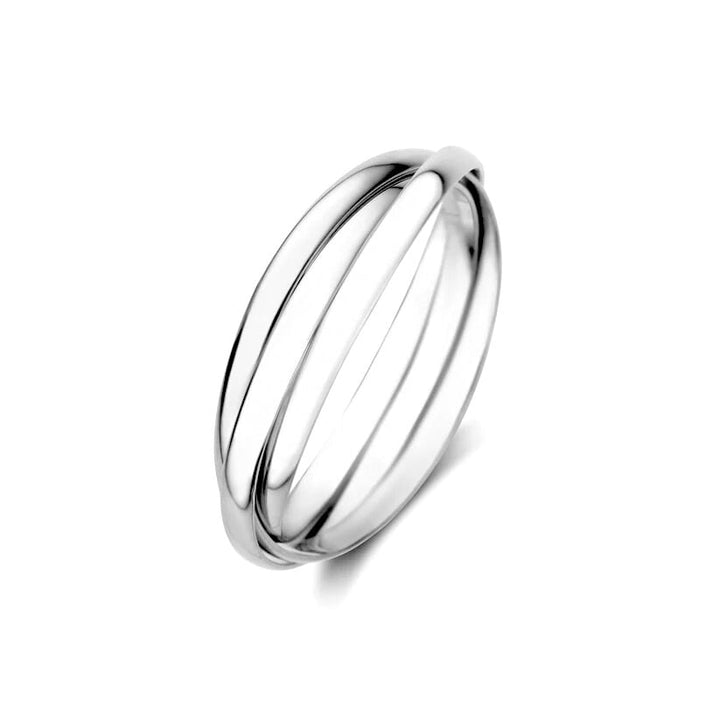 White Gold Ring - Léna Trielle Elegant Stackable Band