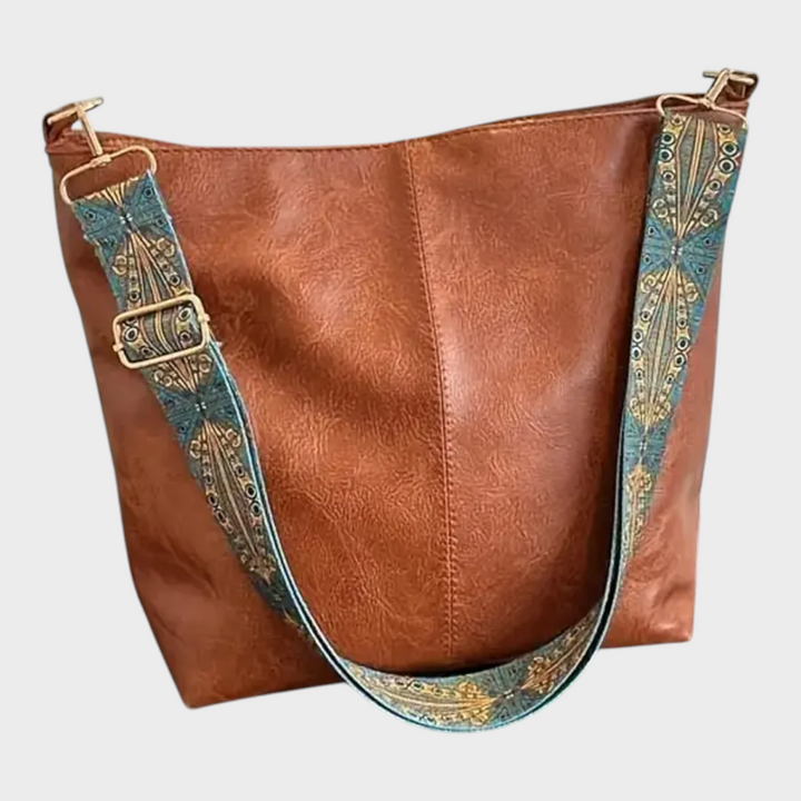 Crossbody Bag for Women - Lightweight Green Vegan Leather Purse