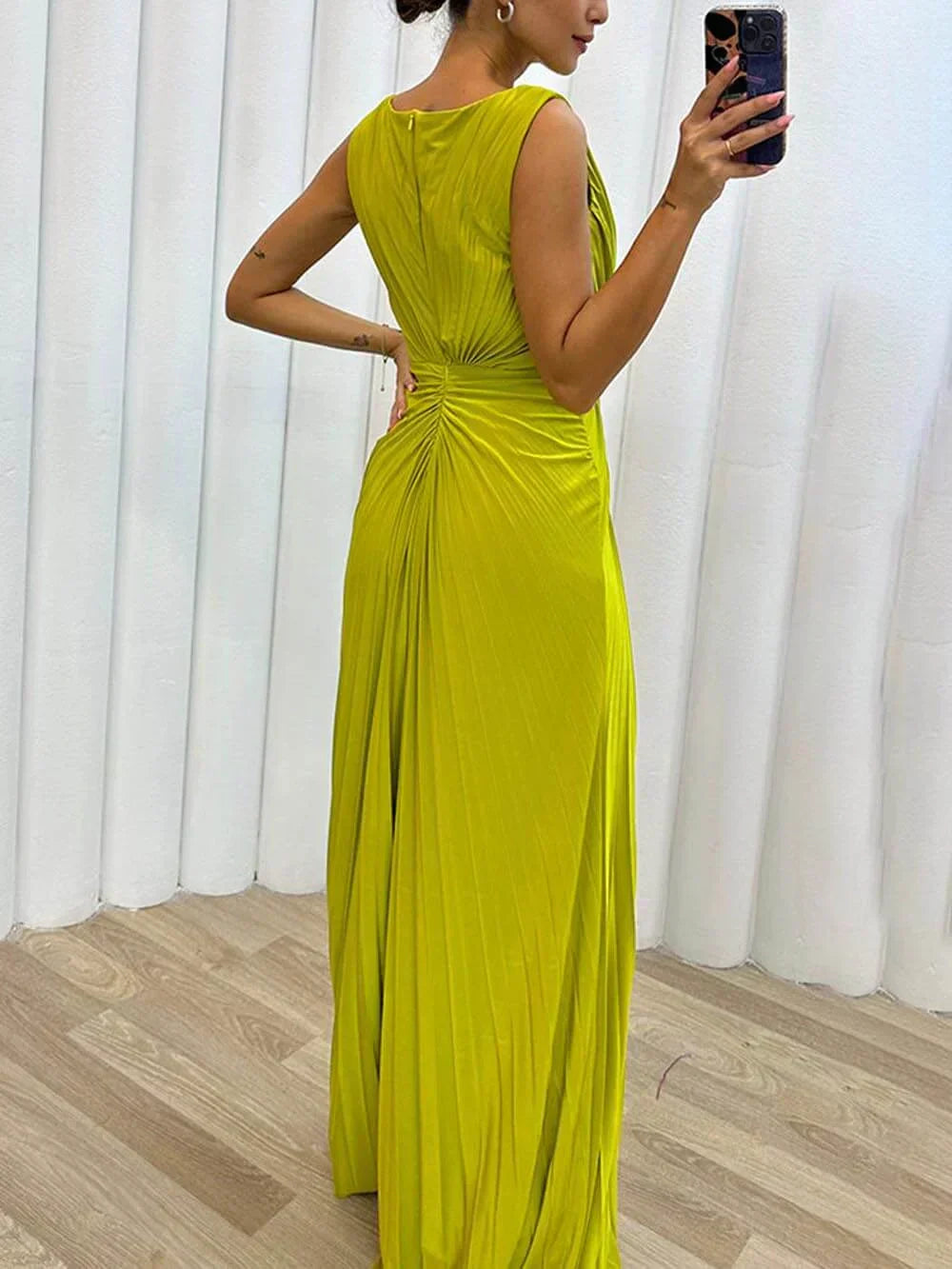 Draped Dress for Women - Flowy Elegant Dress for Summer