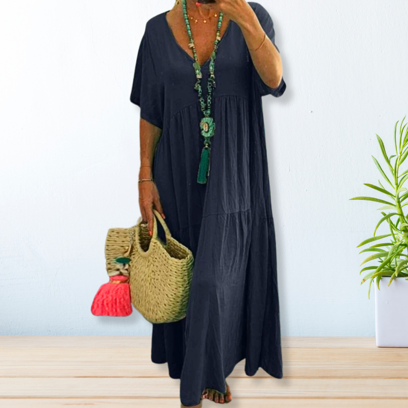 Cotton Linen Dress for Women - Casual Elegant Summer Dress