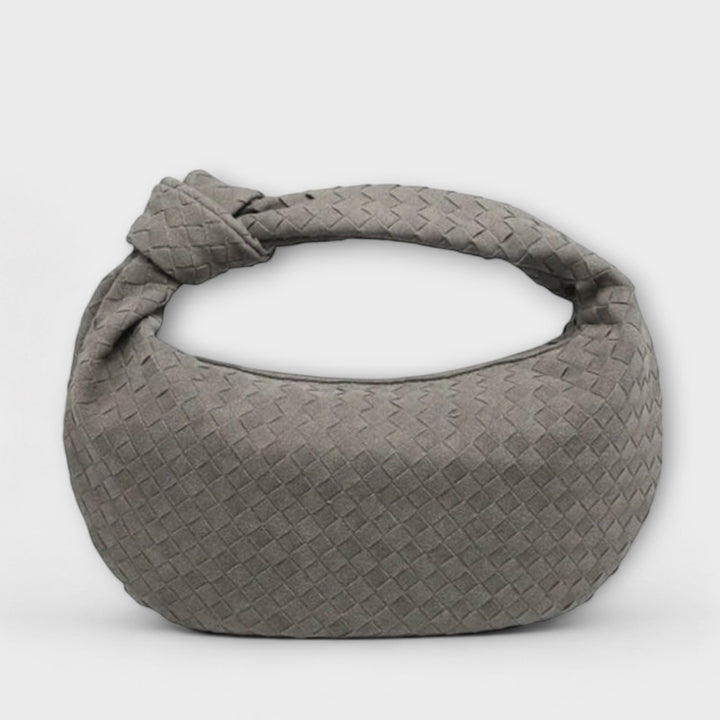 Large Woven Tote Bag for Women with Knot Detail