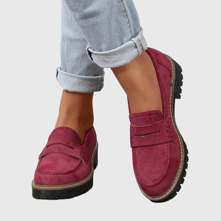 Suede Loafers Women | Classic Comfortable Slip On Shoes