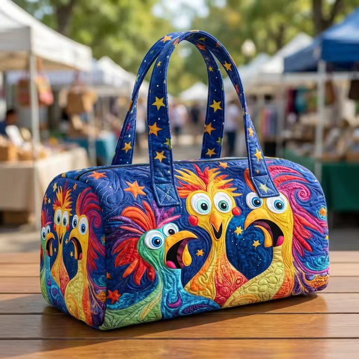 Quilted Weekend Travel Bag | Soft Overnight Duffle for Women