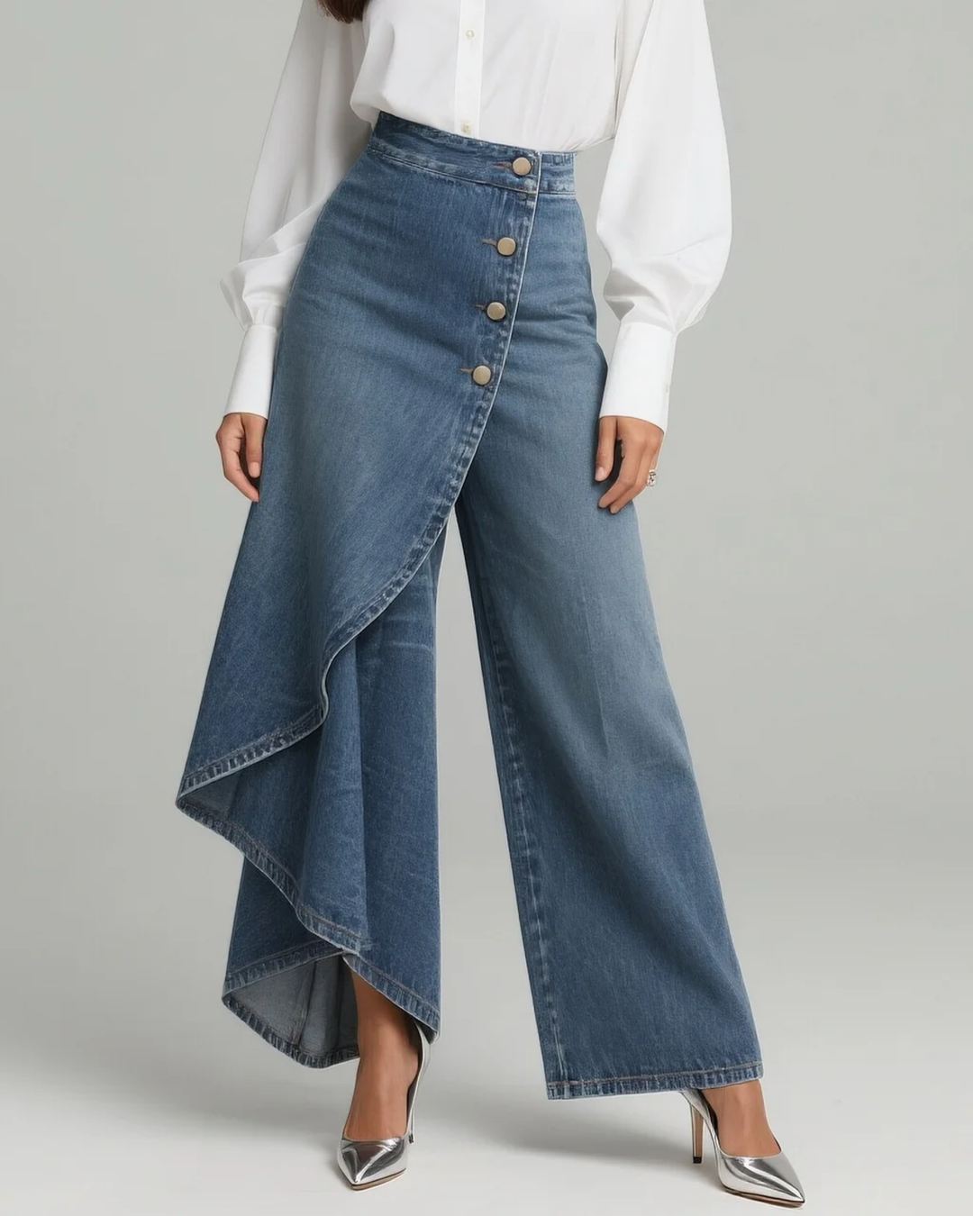 Denim Wrap Trousers - Wide Leg Pants for Women – Everly & Rose Denim Wrap Trousers - Wide Leg Pants for Women – Everly & Rose