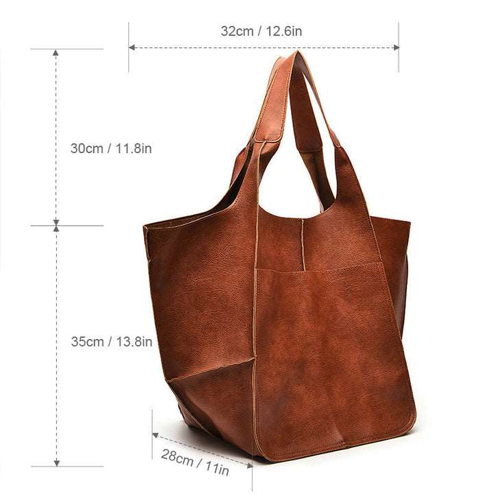 Oversized Shoulder Bag for Women - Elegant Weekend Travel Tote