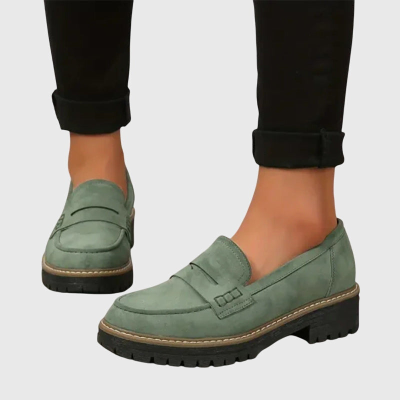 Suede Loafers Women | Classic Comfortable Slip On Shoes