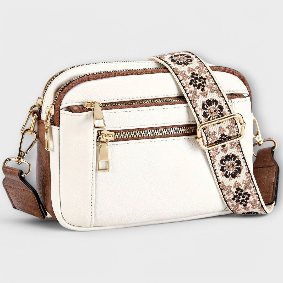 Vegan Leather Crossbody Bag with Adjustable Strap