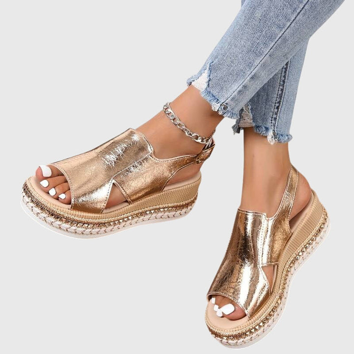 Orthopedic Sandals for Women - Comfort Wedge Heels with Arch Support