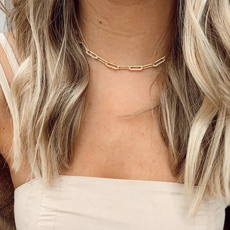 Gold Chain Necklace for Women - Elegant Layering Necklace