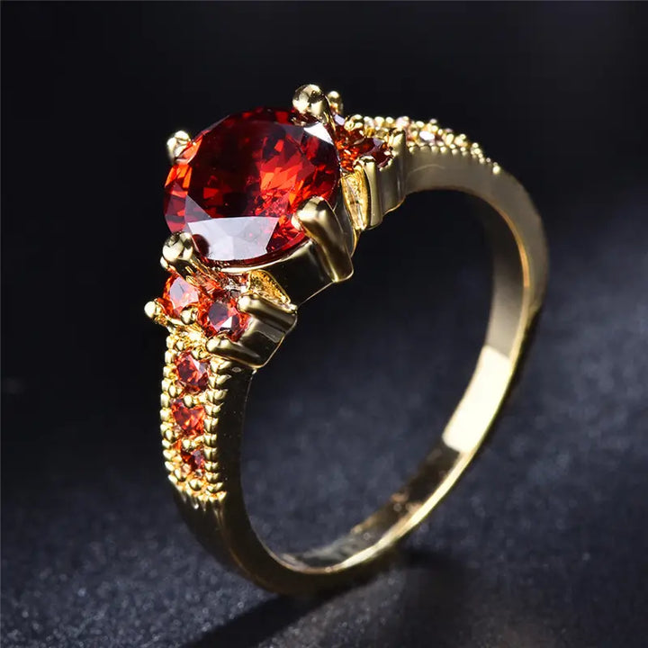 Gold Statement Ring - Modern Sculptural Design for Women