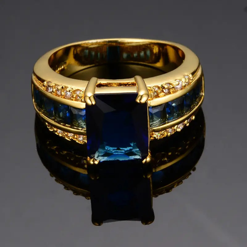 Gold Statement Ring for Women | Modern Geometric Design