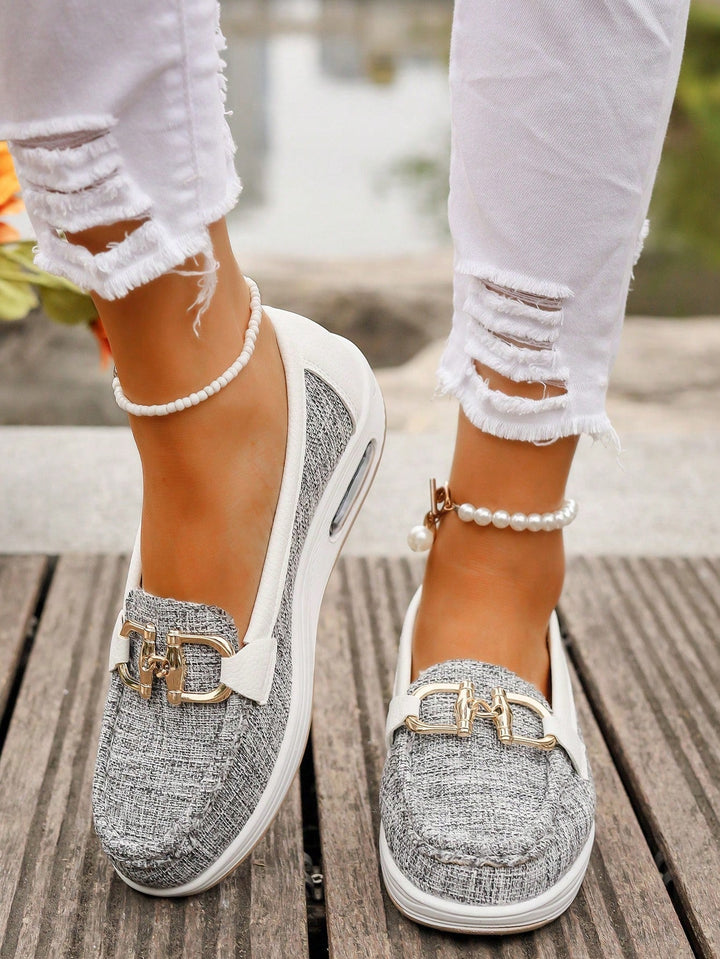 Flat Buckle Loafers for Women | Comfortable Slip On Shoes