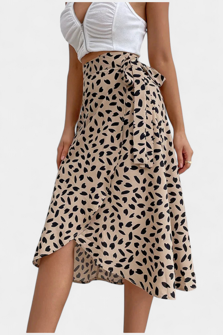 Bohemian Wrap Skirt Asymmetrical Flowing Summer Maxi