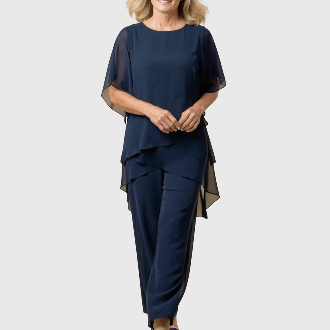 Palazzo Pants Set for Women - Elegant Two Piece Outfit