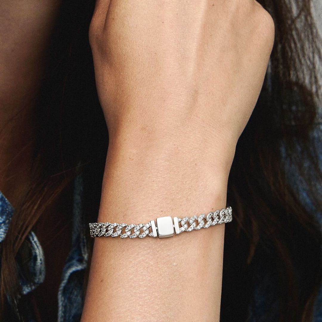 Gold Pave Cuban Link Bracelet for Women | Everyday Luxury