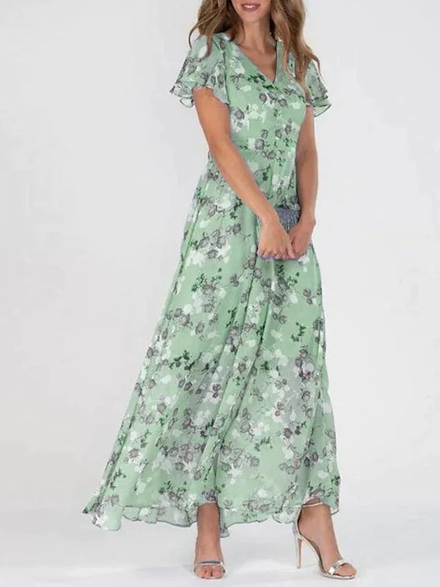 Tummy Control Dress for Women - Flattering A-Line Midi Dress