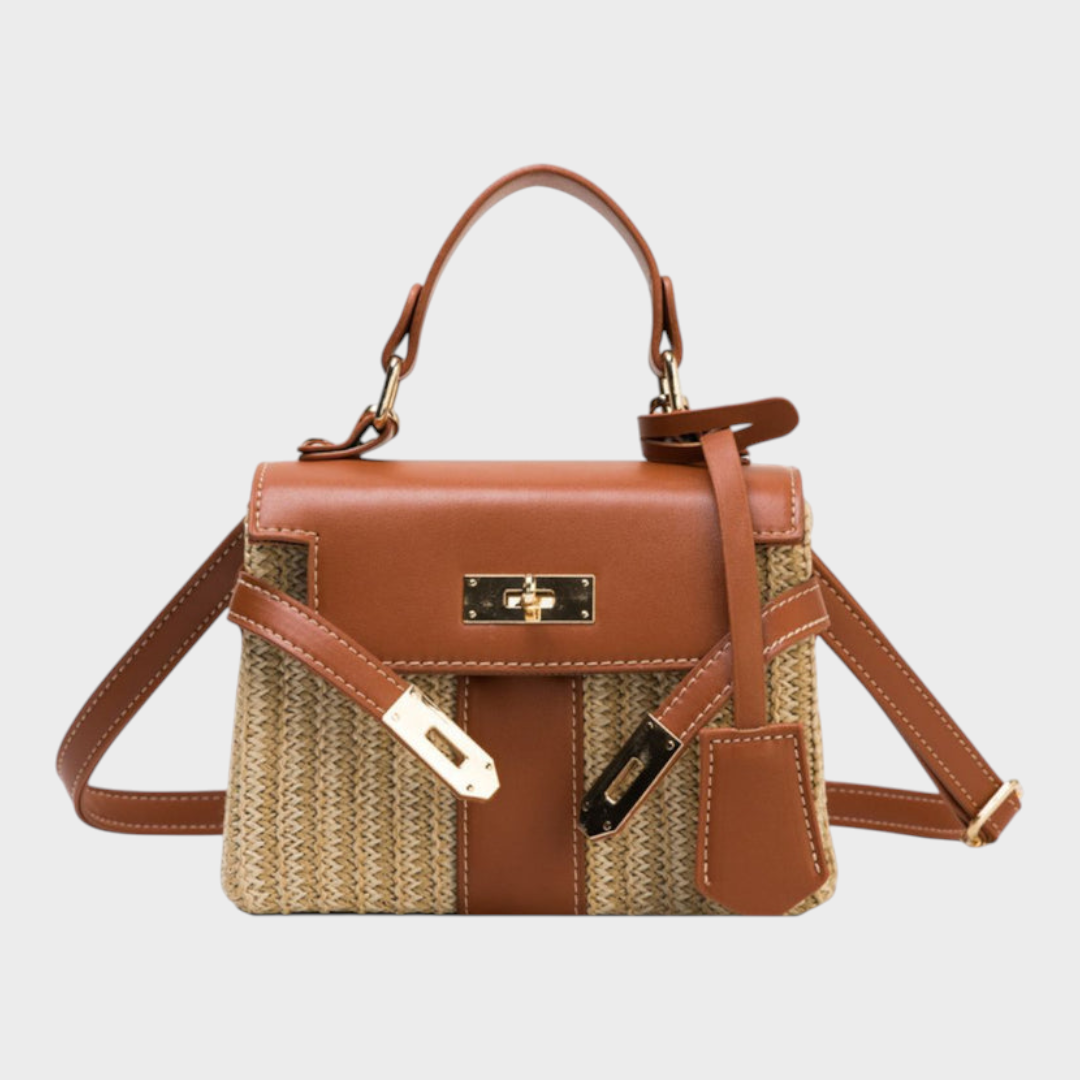 Elegant Leather Handbag for Women - Timeless Structured Purse