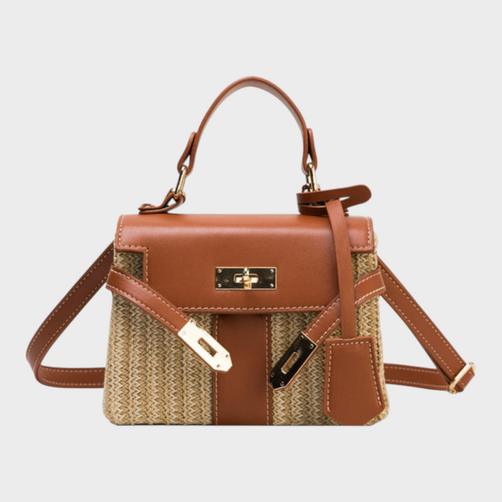 Elegant Leather Handbag for Women - Timeless Structured Purse