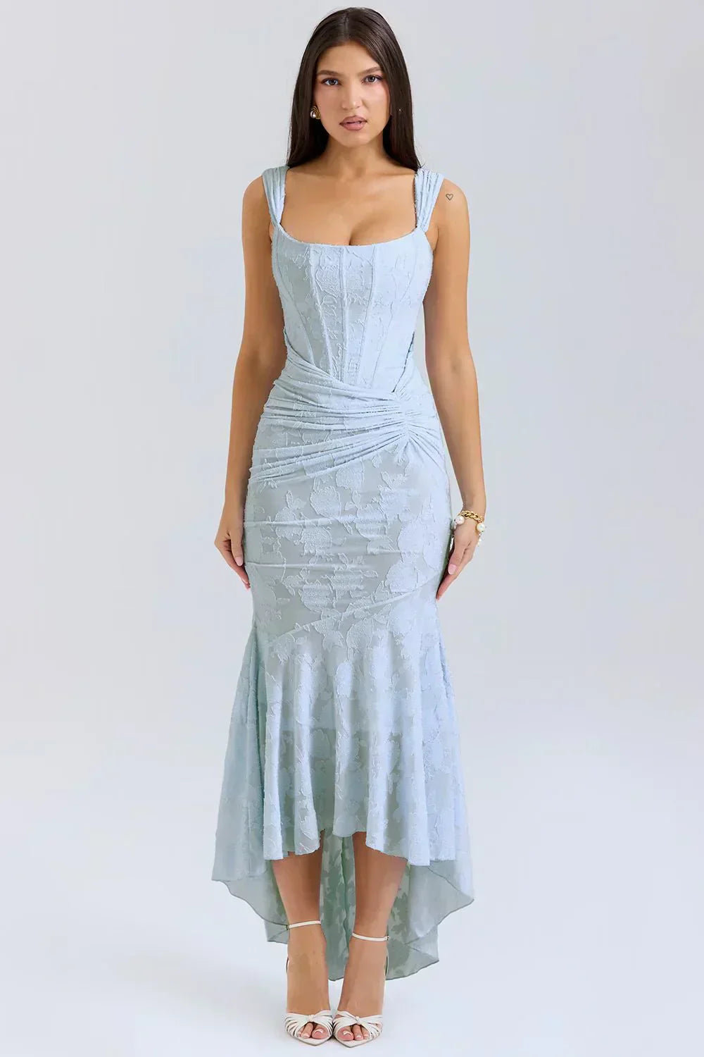 Floral Summer Dress for Women - Lightweight Feminine Midi Dress