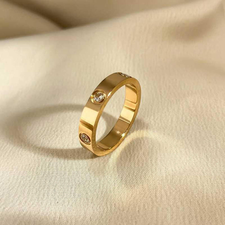 Gold Statement Ring | Modern Sculptural Design for Women