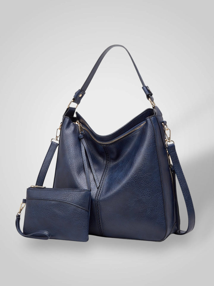 Leather Tote Bag for Women with Multiple Pockets