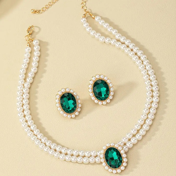 Gold Jewelry Set for Women | Elegant Necklace and Earring Set