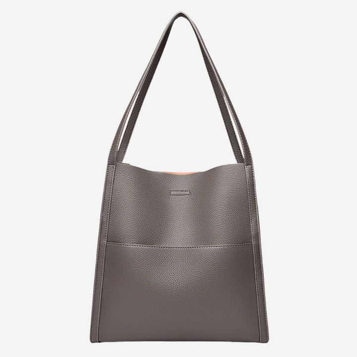 Genuine Leather Shoulder Bag for Women - Classic Everyday Tote