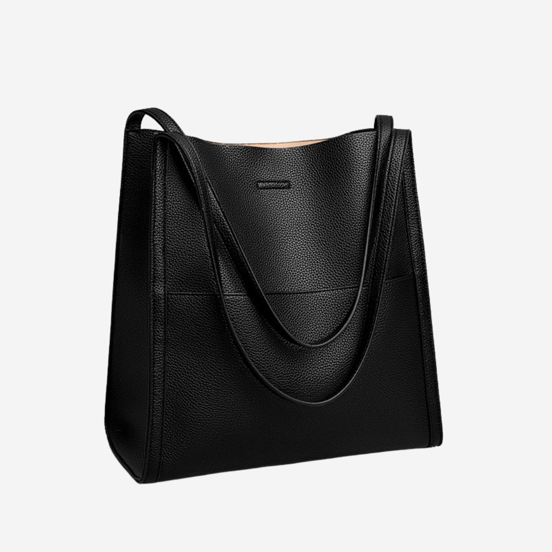 Genuine Leather Shoulder Bag for Women - Classic Everyday Tote