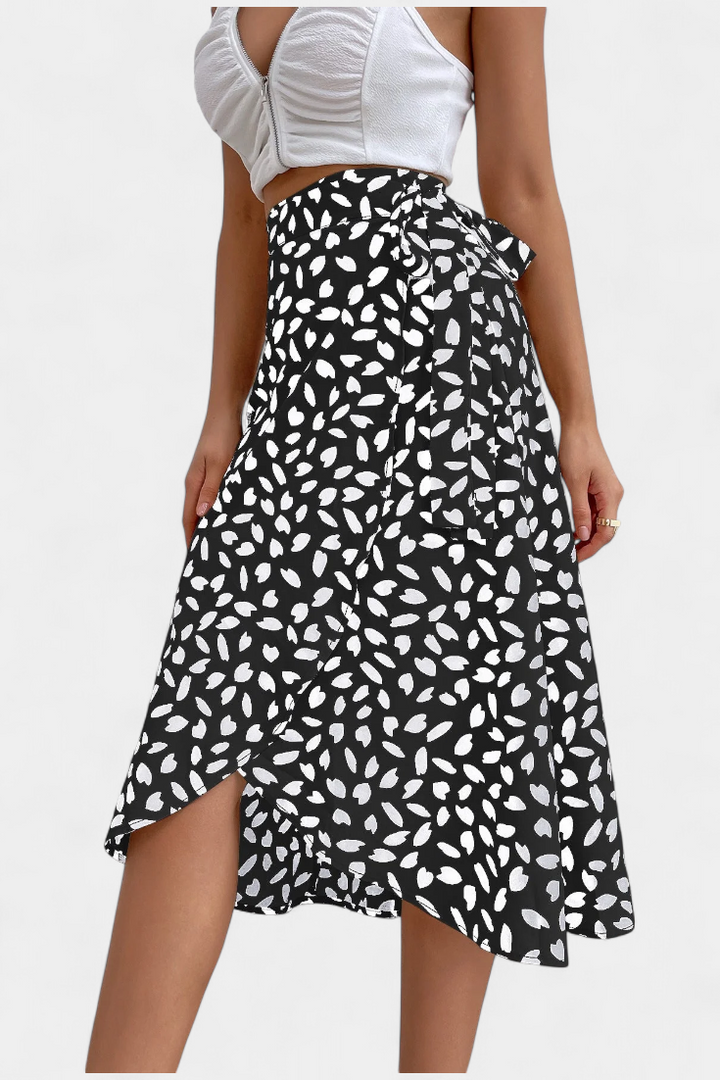 Bohemian Wrap Skirt Asymmetrical Flowing Summer Maxi