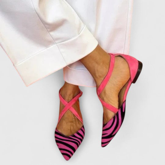 Strappy Ballet Flats for Women - Classic Ballerina Shoes