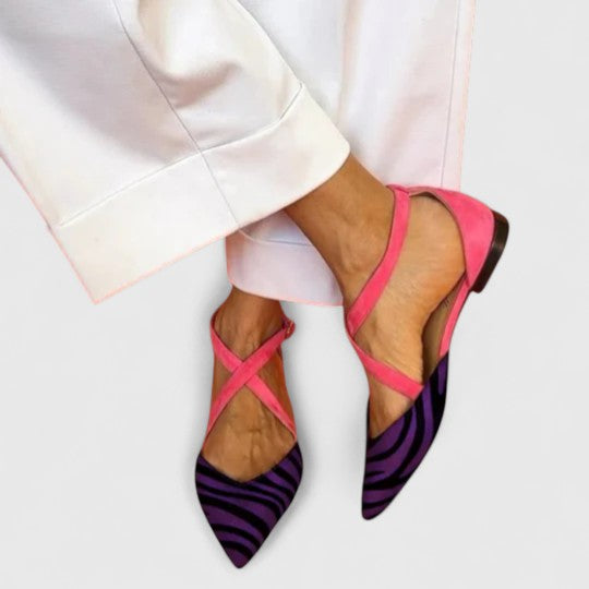 Strappy Ballet Flats for Women - Classic Ballerina Shoes