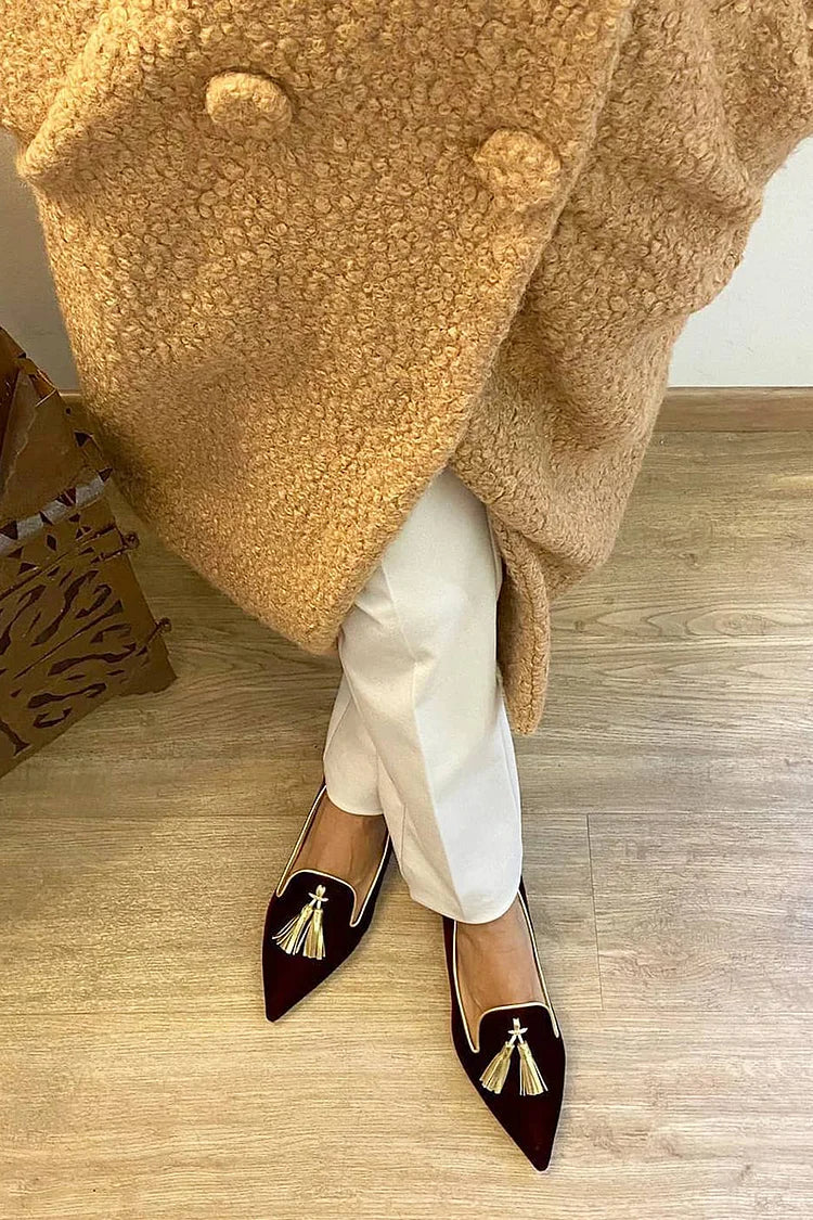 Tassel Loafers for Women | Classic Slip On Flats