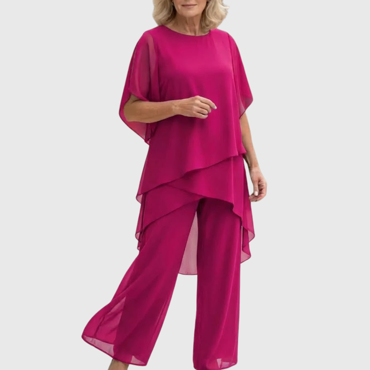 Palazzo Pants Set for Women - Elegant Two Piece Outfit