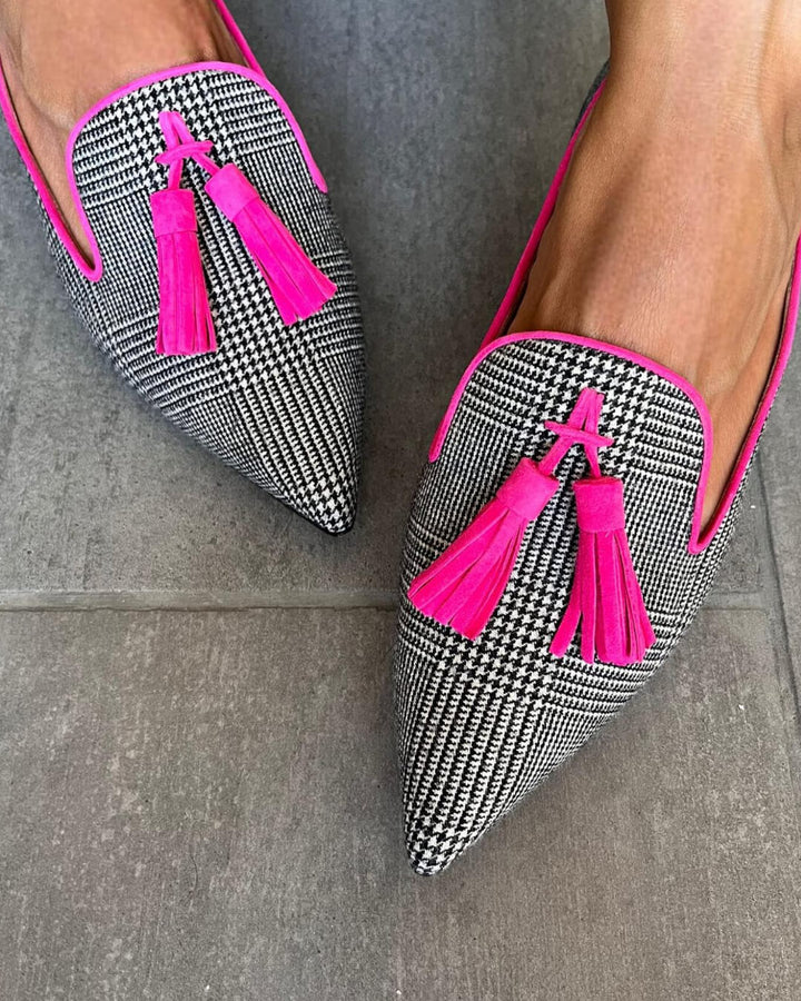 Fringe Loafers for Women - Comfortable Slip On Flats