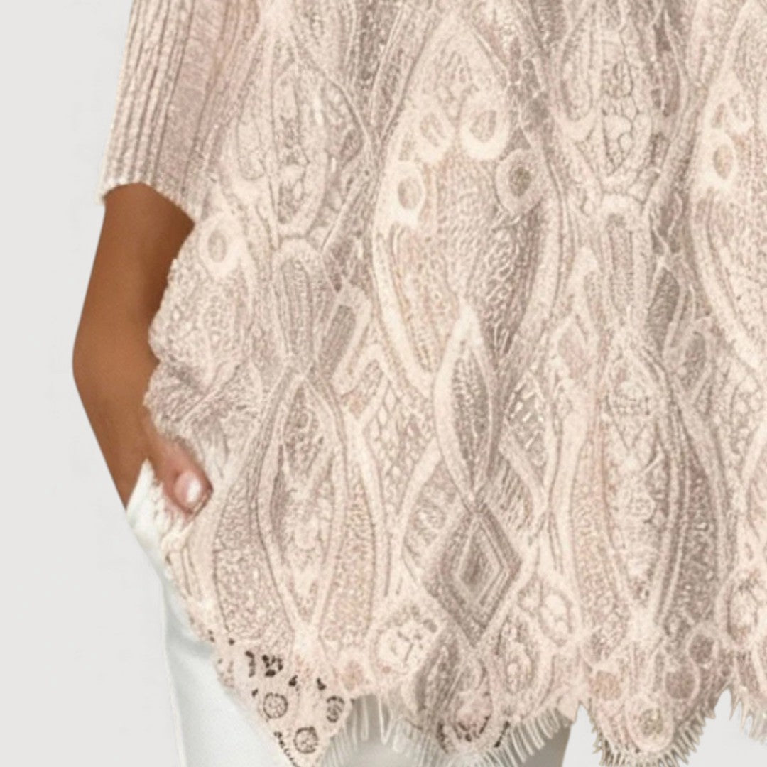 Lace Detail Top - Elegant Feminine Blouse for Everyday Wear