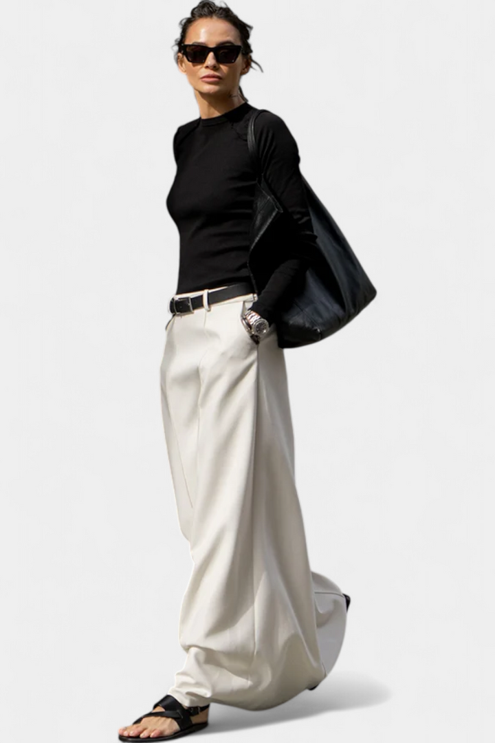 H-Line Minimalist Skirt for Women - Classic Solid Color
