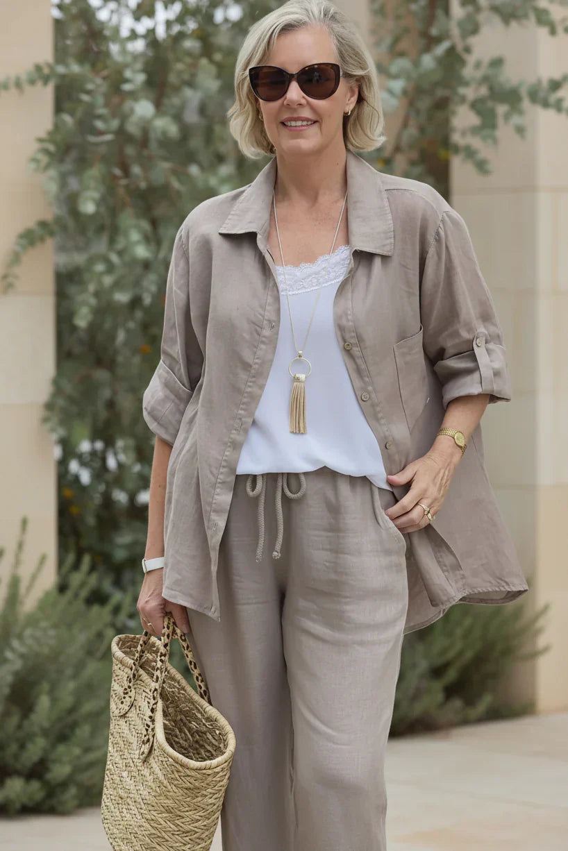 Two Piece Casual Set for Women - Relaxed Fit Lounge Outfit