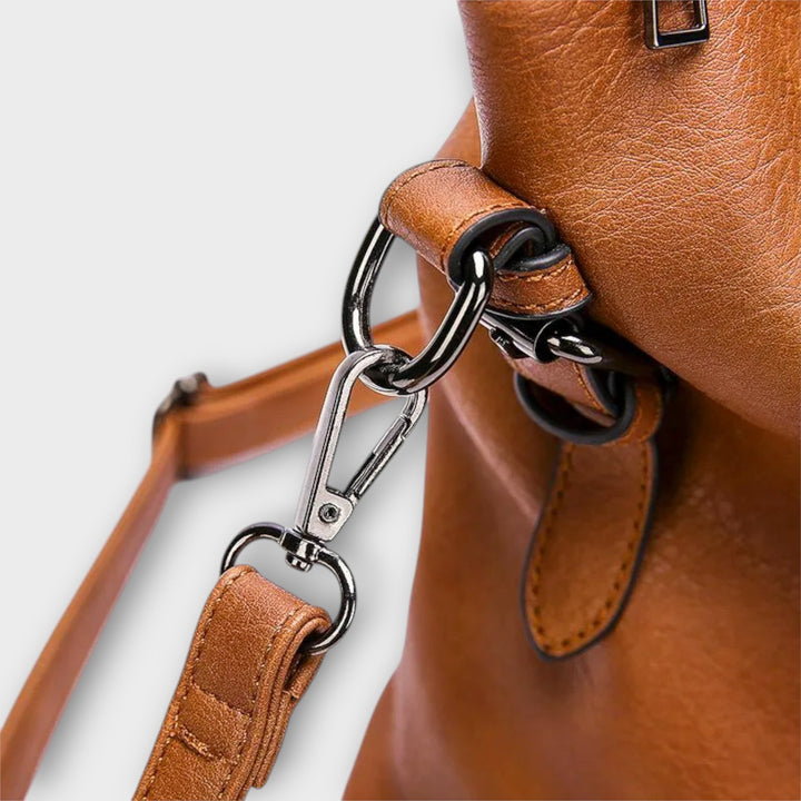 Leather Shoulder Bag for Women - Elegant Everyday Crossbody