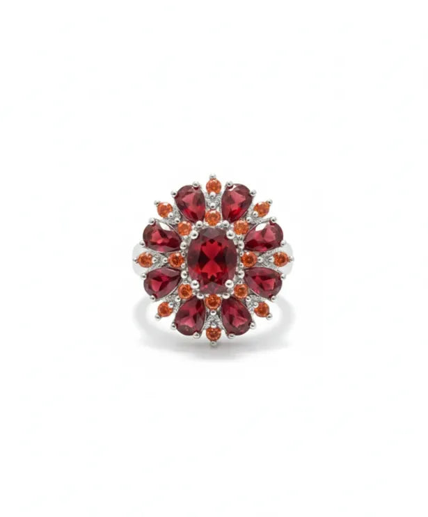 Gold Floral Ring for Women | Scarlet Petal Statement Ring