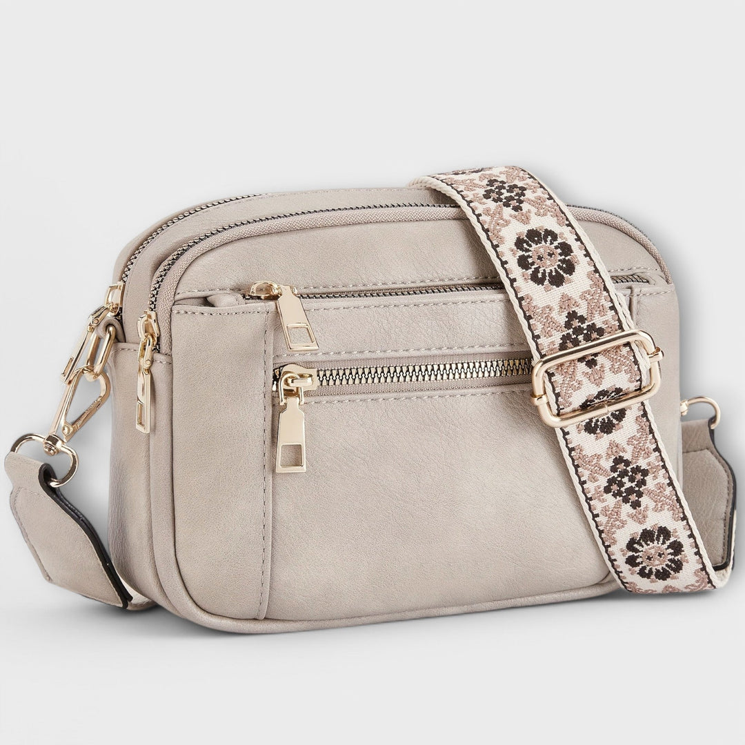 Vegan Leather Crossbody Bag with Adjustable Strap