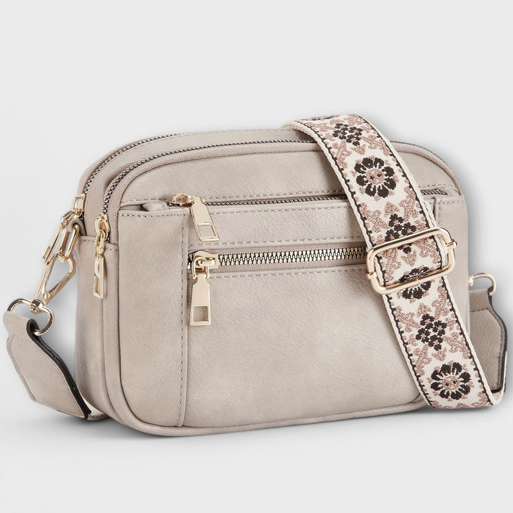 Vegan Leather Crossbody Bag with Adjustable Strap