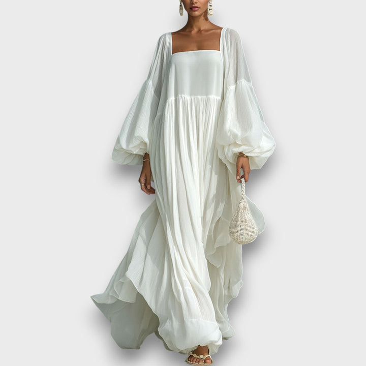 Elegant Maxi Dress for Women - Flowing Floor Length Dress