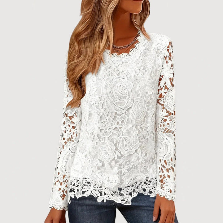 Lace Detail Top for Women | Elegant Casual Blouse