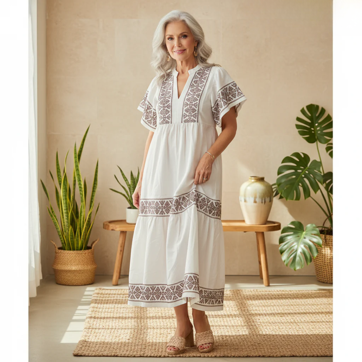 Boho Maxi Dress for Women - Elegant Flowy Summer Dress