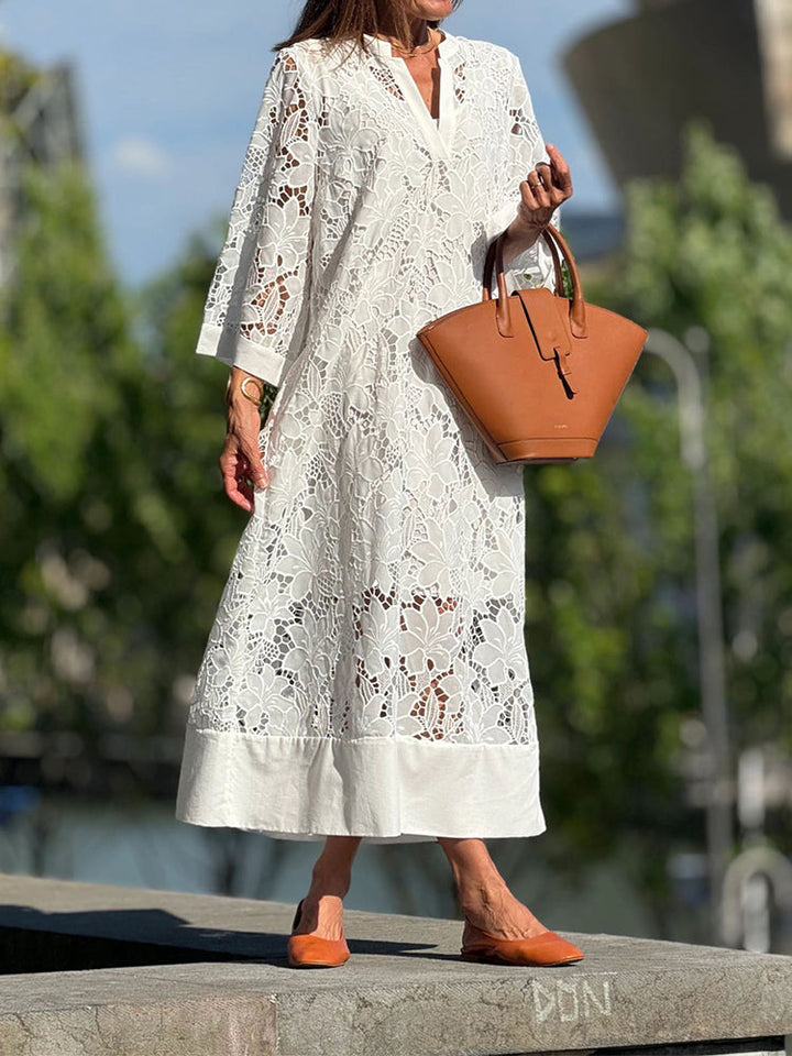 Lace Maxi Dress for Women - Comfortable Elegant Casual Dress